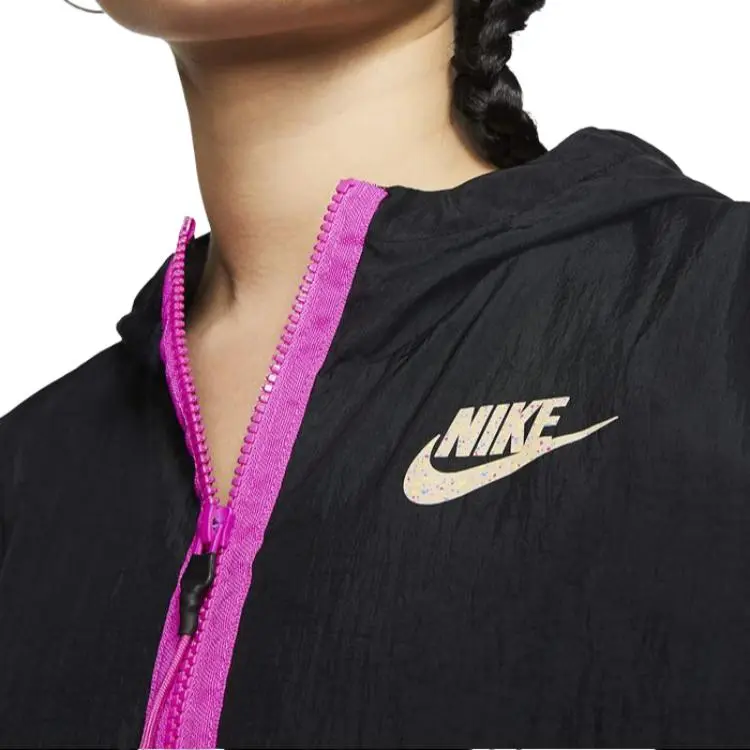 Nike Sportswear Jackets Women's Black/Black/Flame Pink-4