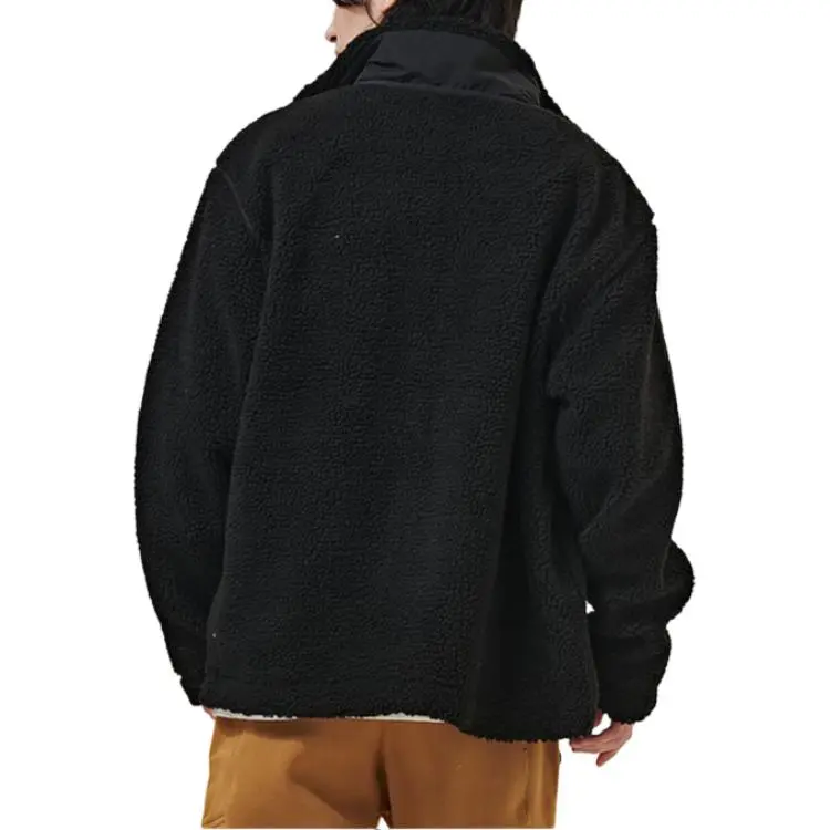 New Balance Velvet Jackets Men Black-4