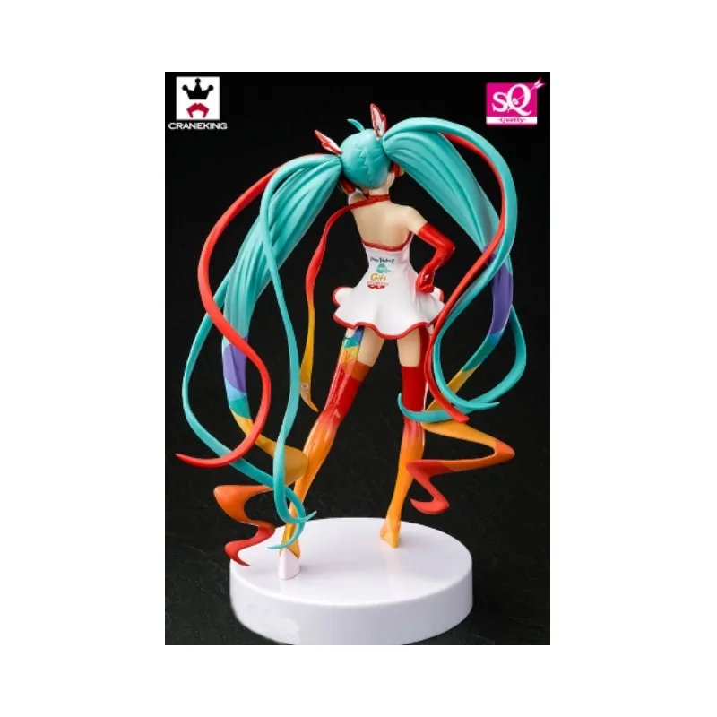 BANPRESTO Hatsune Miku Glass Factory 2016 Racing Miku Scale Figures 18cm-2