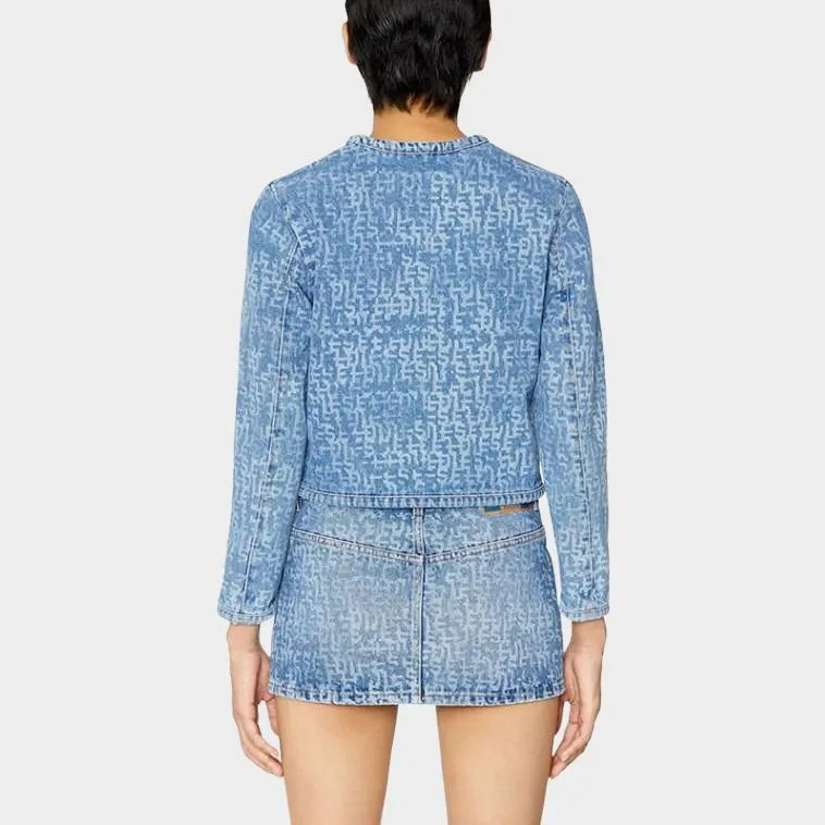 DIESEL De-Velop-Sp1 Monogram Denim Jacket-1