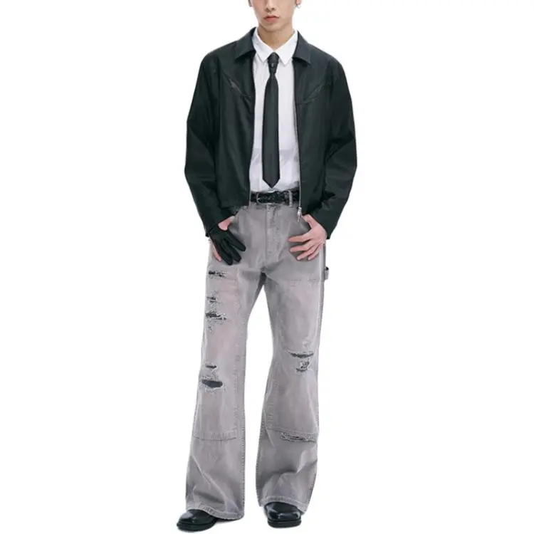 CATSSTAC Casual Pants Unisex Gray-2