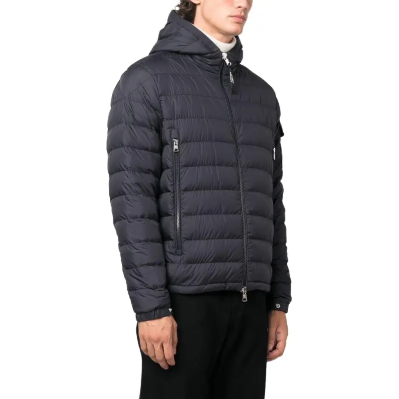 Moncler Galion Logo Patch Zip Up Down Jacket-3