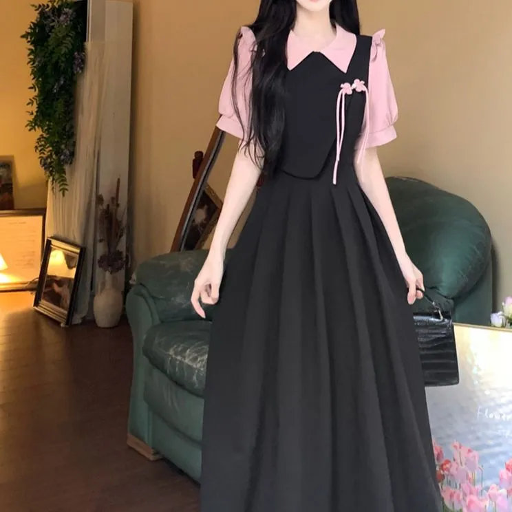 SONDR Short Sleeved Dress Women's Black-5