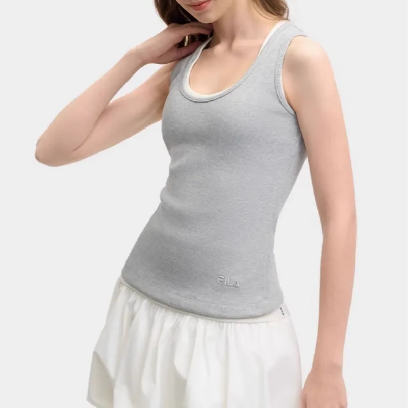 FILA ORIGINALE Tank Tops Women's Medium Heather Gray MG-2