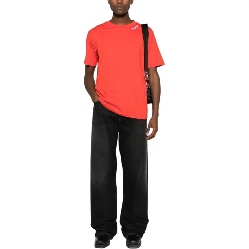 BALMAIN T-Shirts Men Red-2
