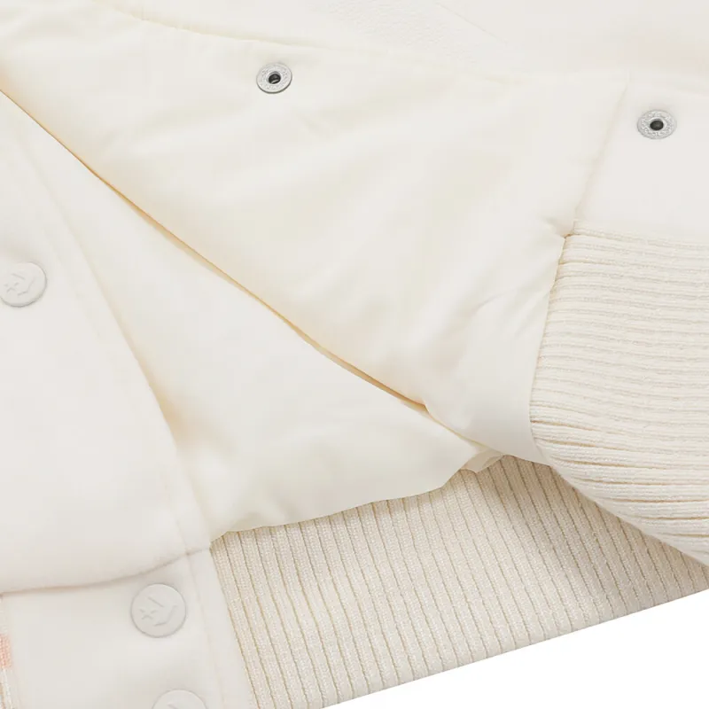 Converse Baseball Jacket Women's Milk White-2