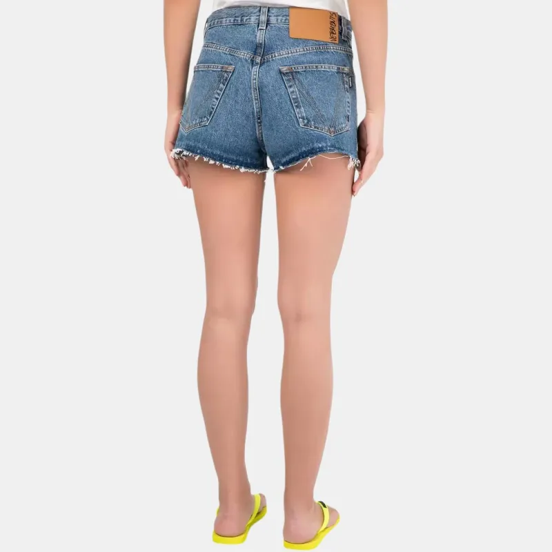Vetements Denim Shorts Women's Blue-3