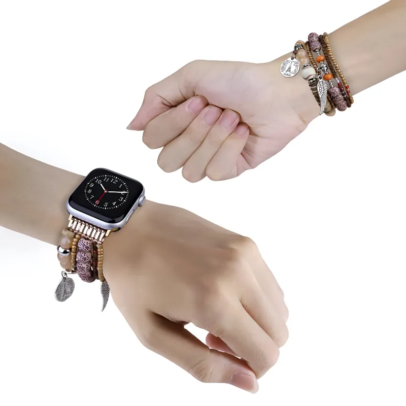 KVZUVUU Apple Compatibility Watch Band Resin Material-14