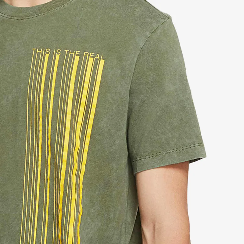 Nike T Shirts Men Army Green-3