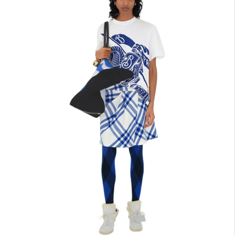 Burberry EKD print Cotton T shirt-3