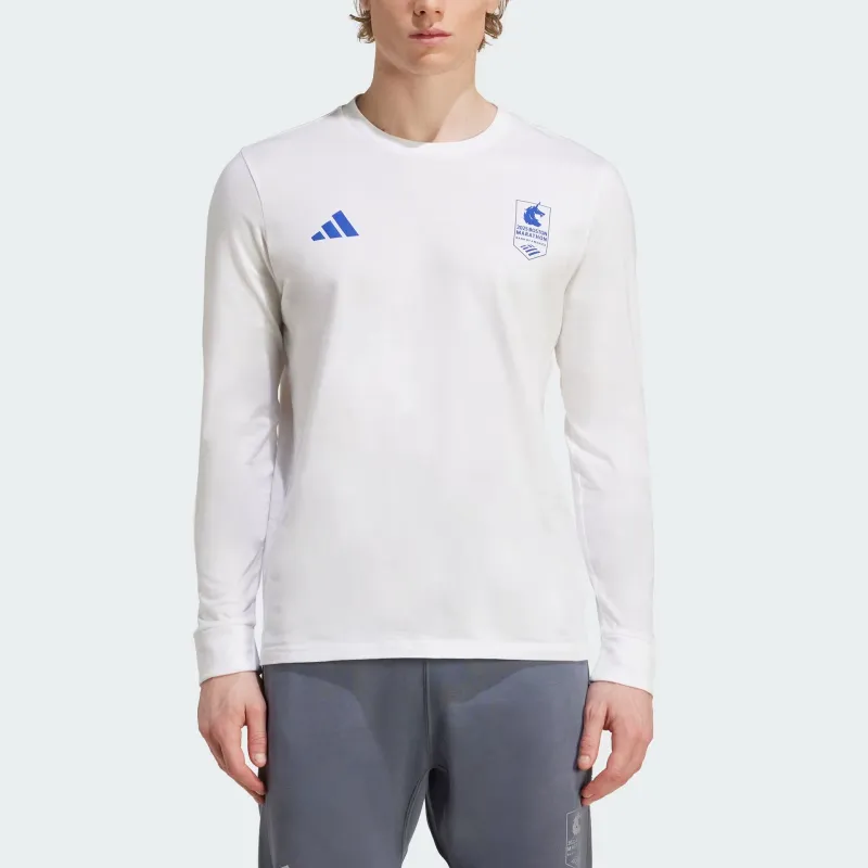 Adidas Free Shipping With AdiClub Boston Marathon® 2025 Long Sleeve Graphic Tee-1