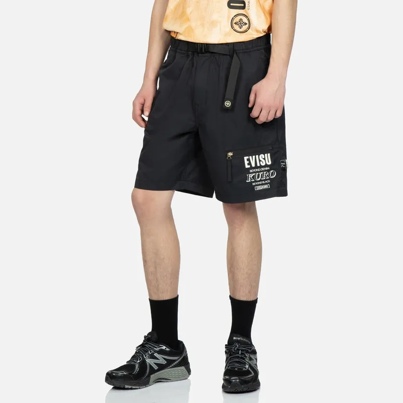EVISU Casual Shorts Men Black-3
