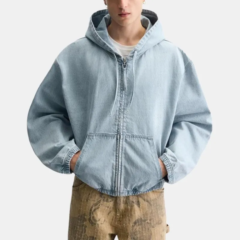 ZARA Denim Jacket Men's Light Blue-1