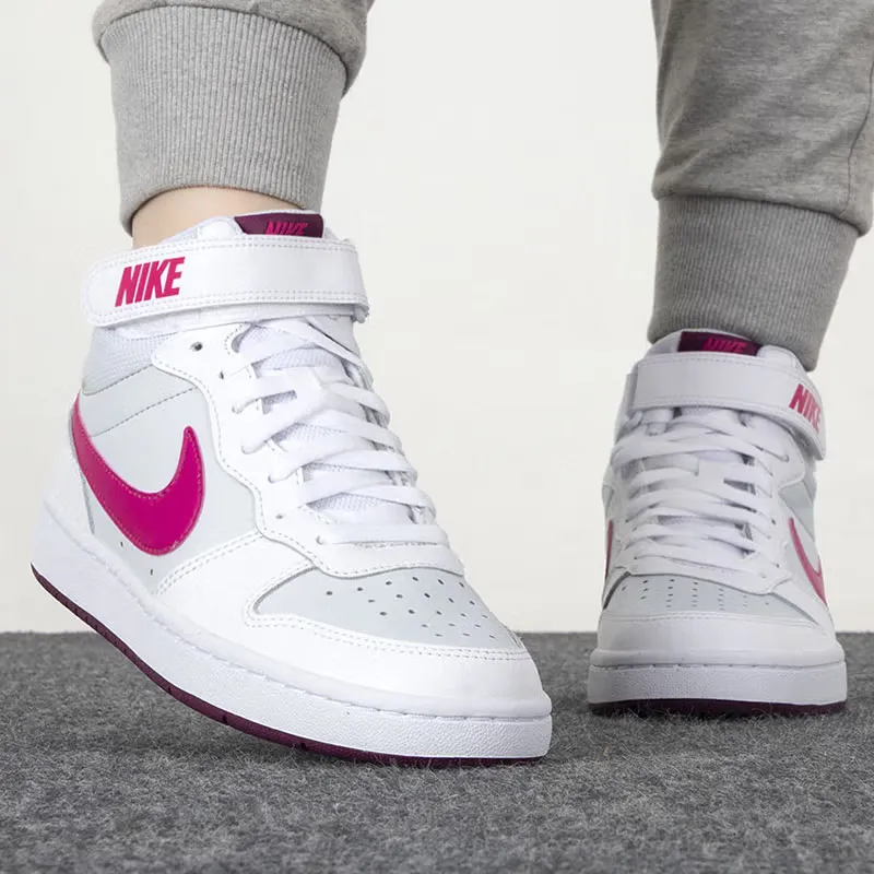 Nike Court Borough Mid 2 'White Sangria Pink Prime' GS-1