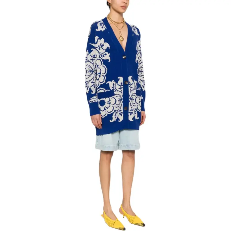 ETRO Floral jacquard Cardi coat-3