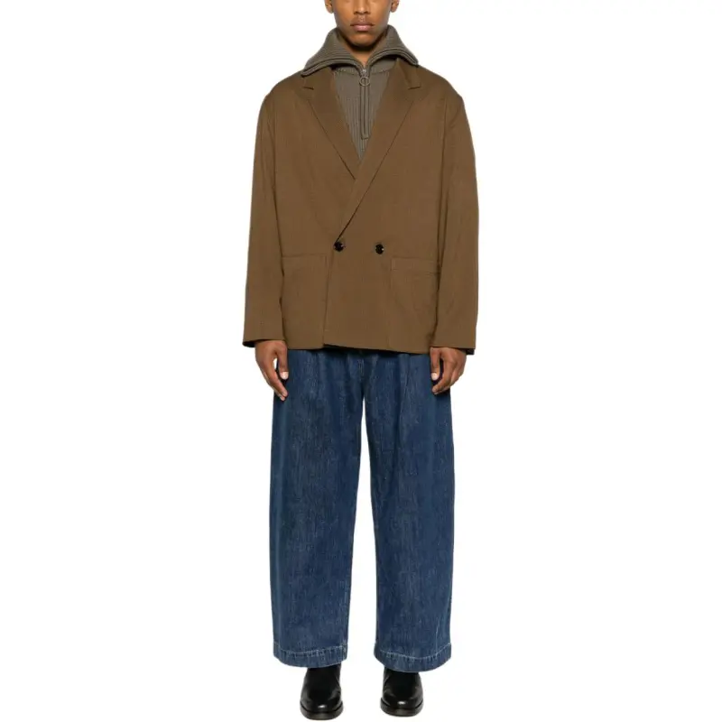 Lemaire Notched lapel Double breasted Blazer-2
