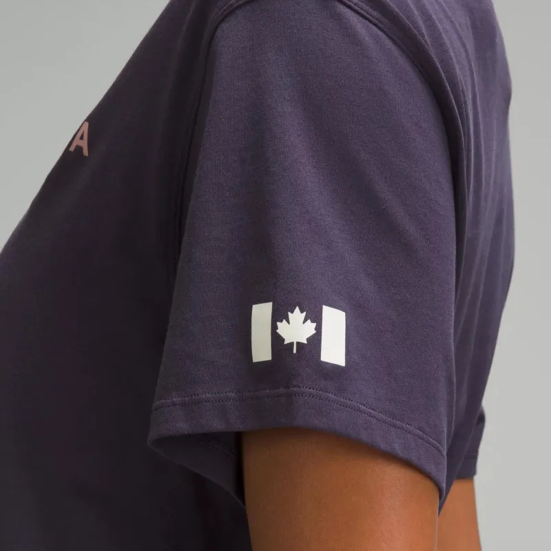 Lululemon Team Canada Regular T Shirt Women's Atmospheric Purple-4
