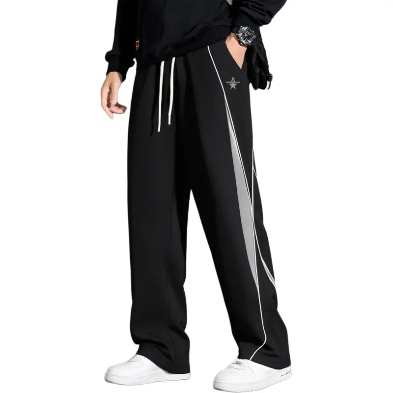 PENTAGONAL HEART Knitted Sweatpants Unisex-4