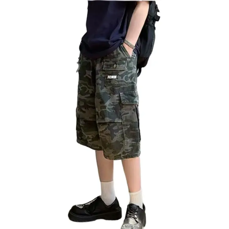 FCMM Casual Shorts Unisex Army Green-4