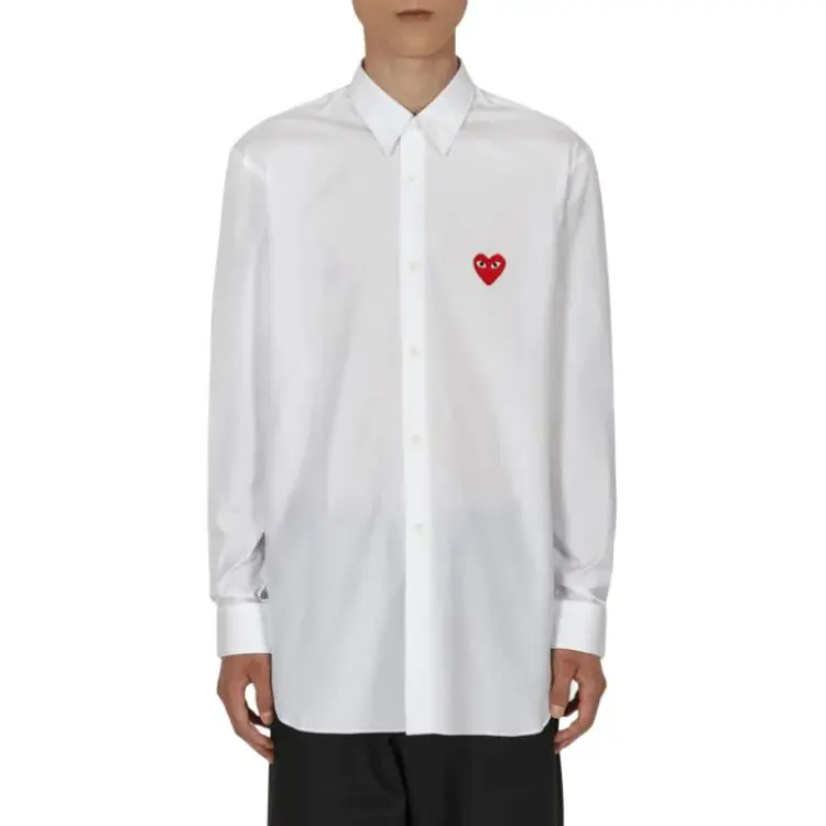 CDG Play Shirts Men White-4