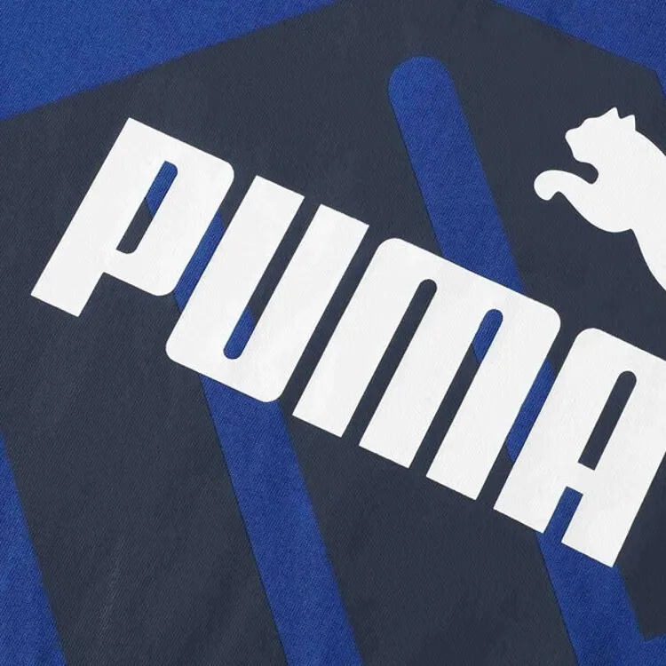 PUMA Power Graphic T Shirt Men's Blue Glaze Color-3