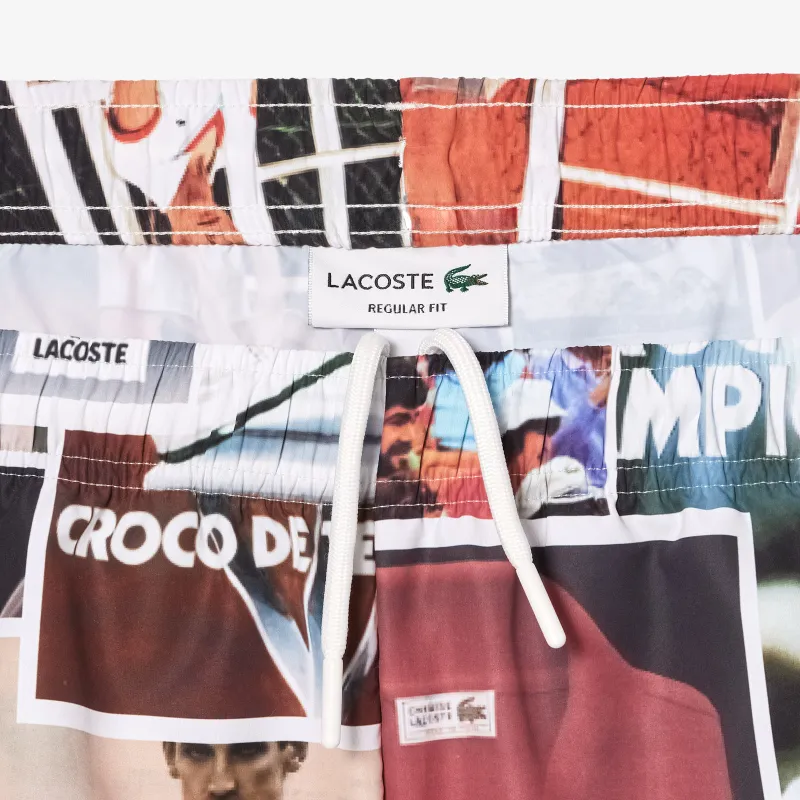 LACOSTE Photograph print Straight leg Track Pants-3
