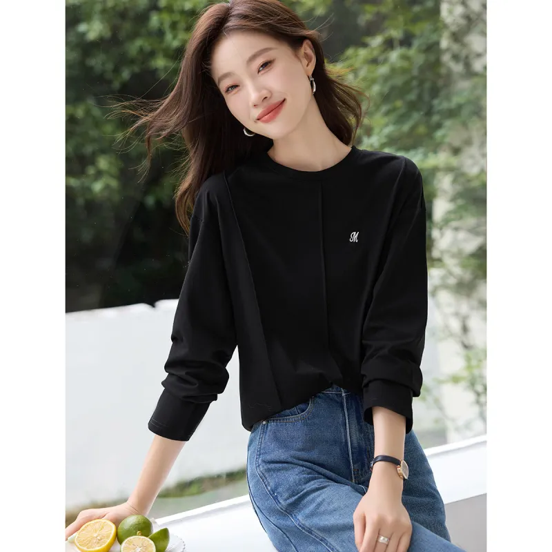 Mo Han Yi Mei Regular T Shirt Women's Black-3