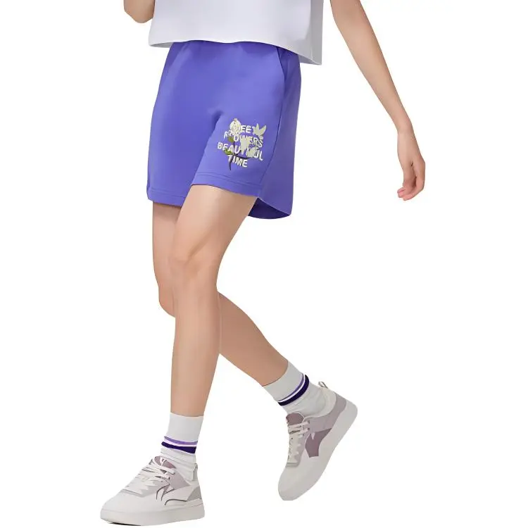 LiNing Sports Fashion Collection Casual Shorts Women's Very Peri Purple-2