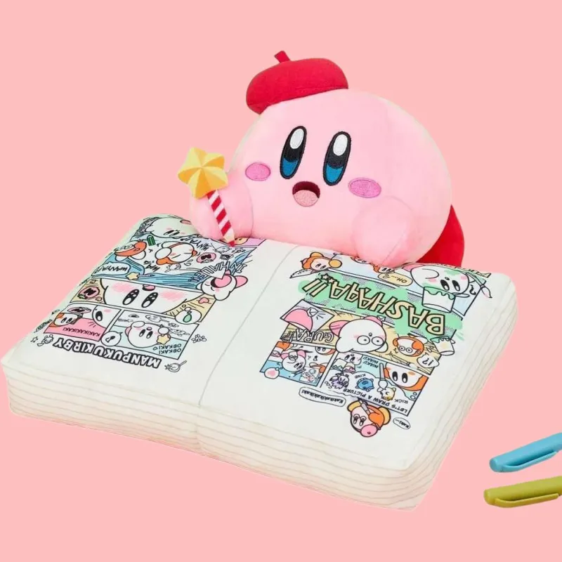 BANDAI Kirby Character Ichiban Kuji Comic Kirby And Friends Last Final Prize Little Artist Dolls Plush Doll 30cm High-2