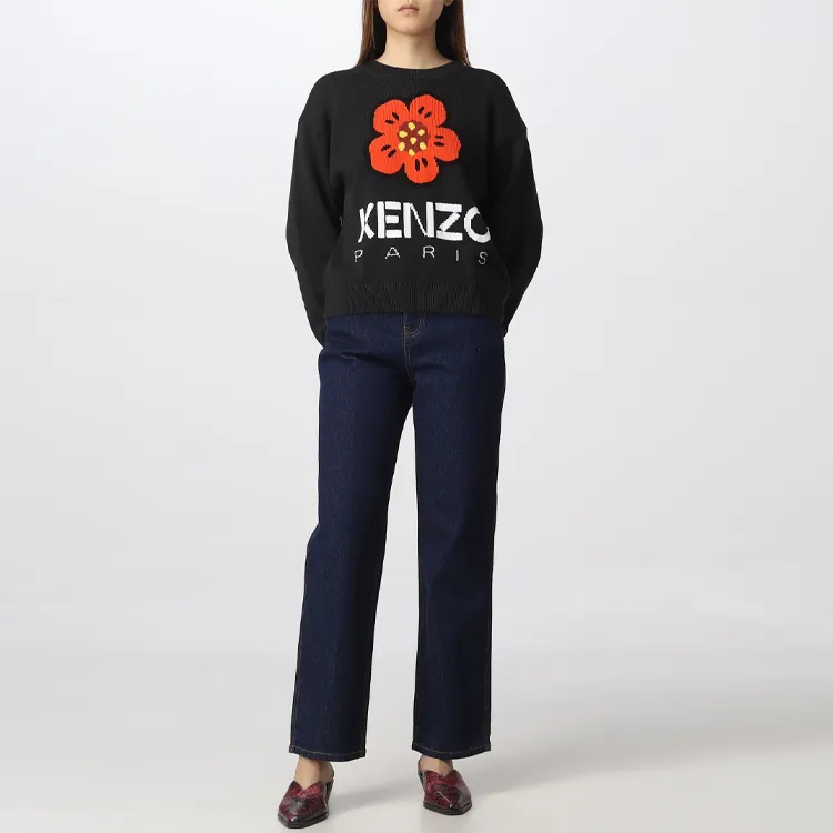 KENZO Boke Flower-intarsia Knit Jumper-6