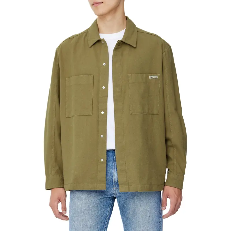 Calvin Klein Shirts Men Green-4