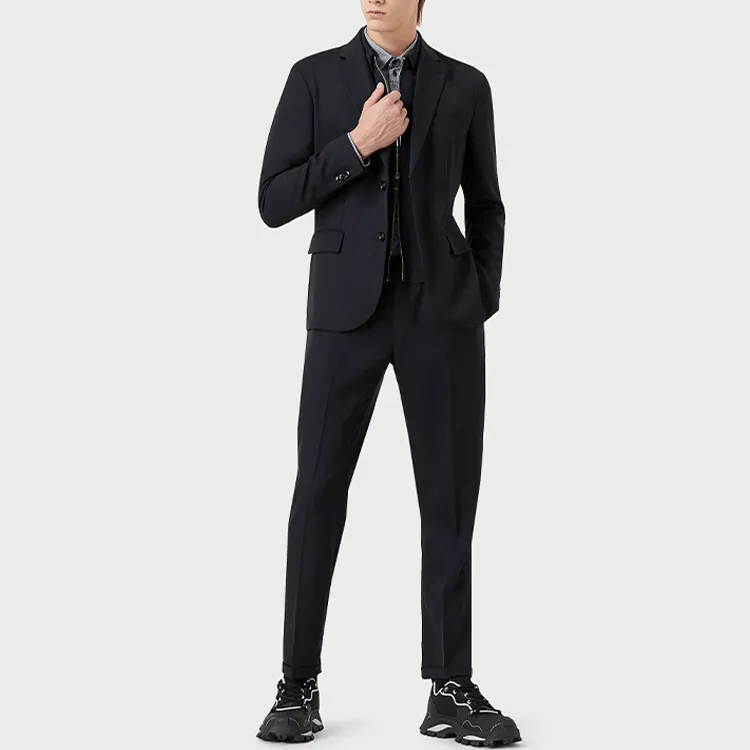 EMPORIO ARMANI SS22 Business Suits Coats Men's Marine Blue-1