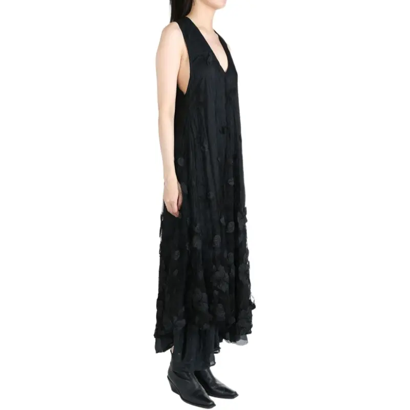 MARC LE BIHAN Lace-panel Midi Dress-2