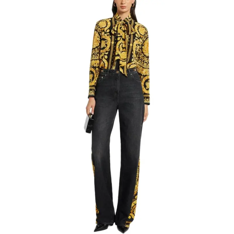 VERSACE Barocco Printed Long Sleeved Shirt-2