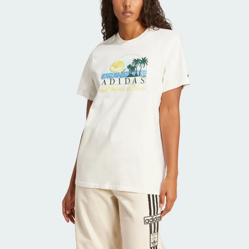 Adidas Originals Trefoil Series Island Club Loose Tee-1