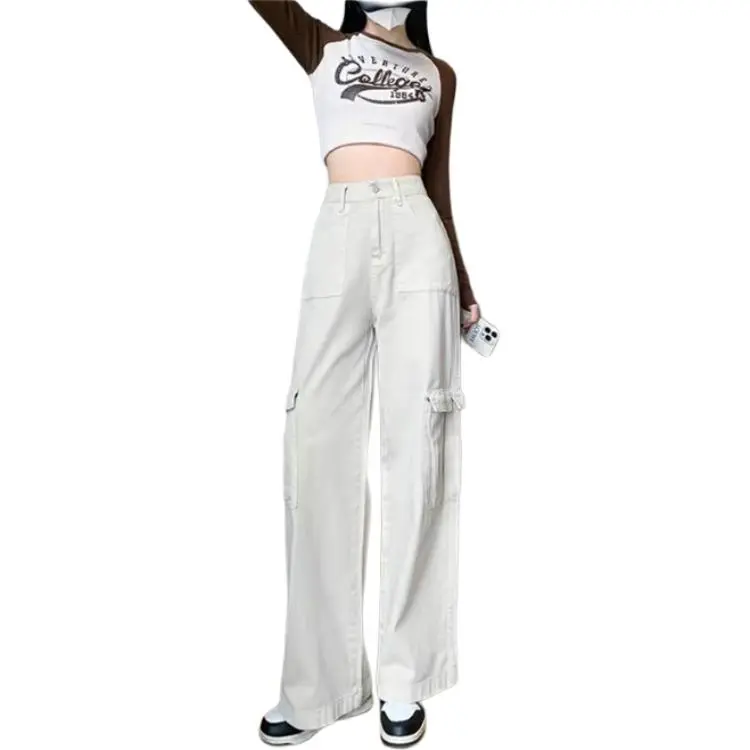 JASONWOOD Cargo Pants Women's Apricot-4