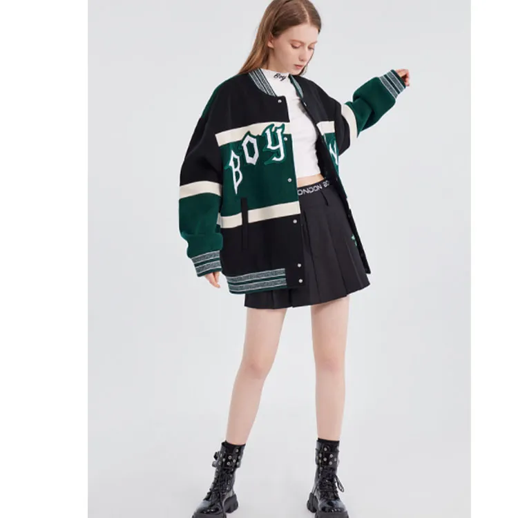 Boy London Baseball Jacket Unisex Green-4