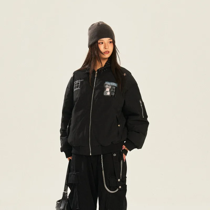 NSTNEW START Puffer Jacket Unisex Black-4