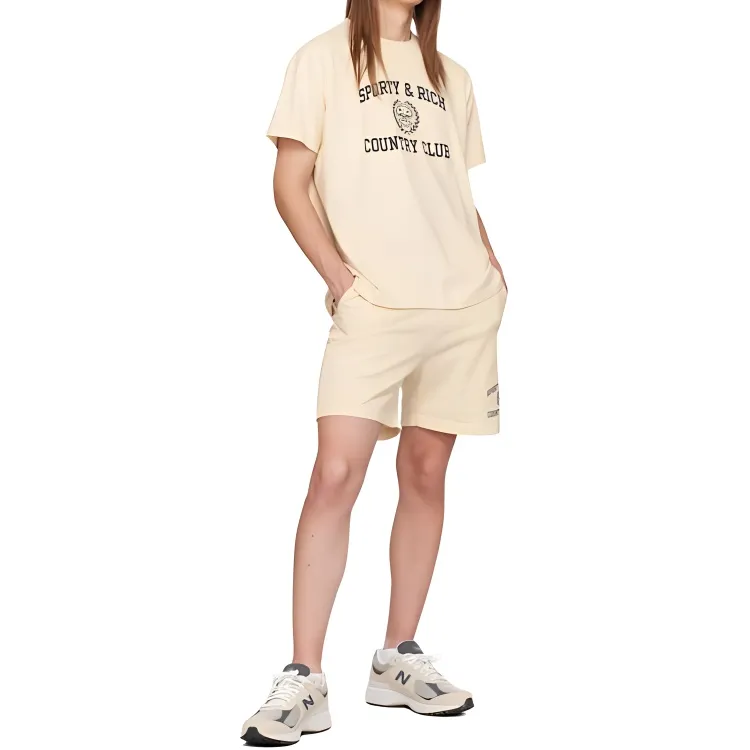 SPORTY & RICH Varsity Crest T Shirt-1