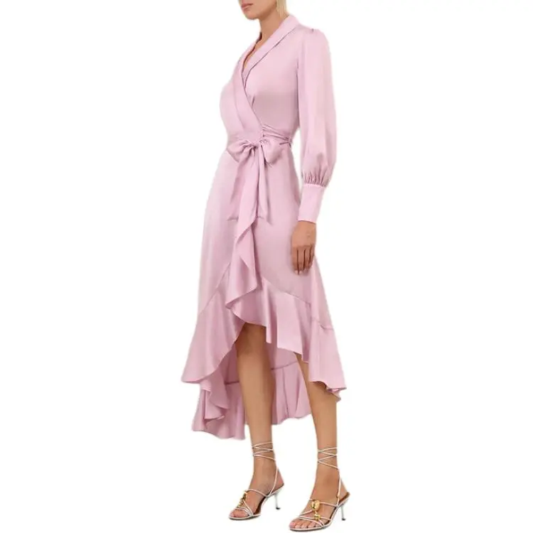 Zimmermann Long Sleeved Dresses Women's Pink Purple-2