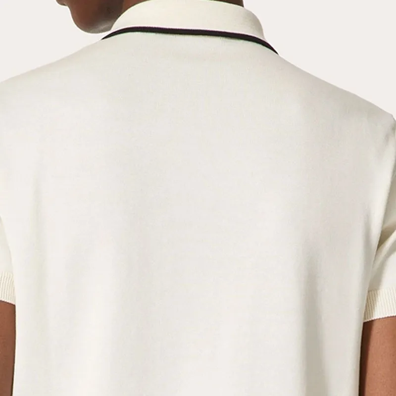 Valentino Polo Shirt Men's Ivory White-5