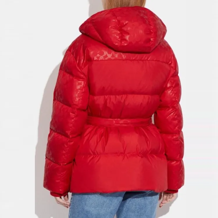 COACH FW22 Jackets Coats Women's Red-2