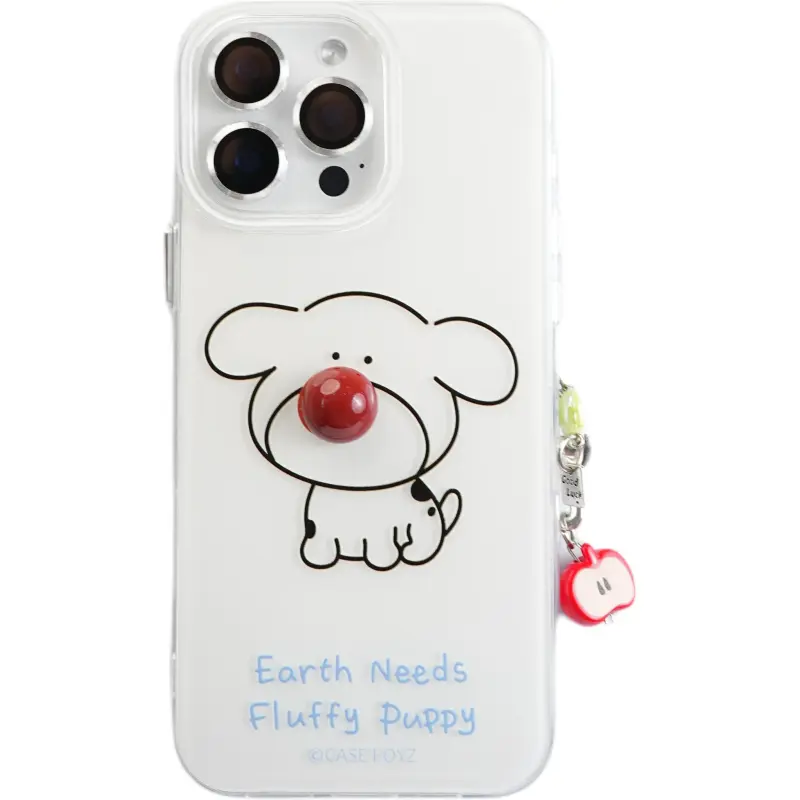 Sopi Acrylic Material White Base Maltese Phone Cases Compatible With IPhone 16/15 Pro Max/Apple 13/14 Pro/Max-1