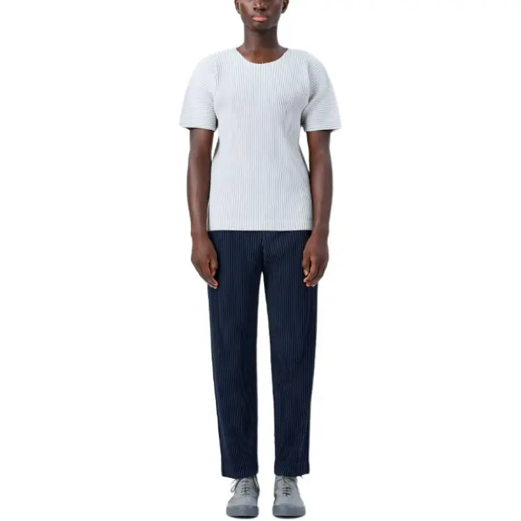 ISSEY MIYAKE T Shirts Men Light Gray-2