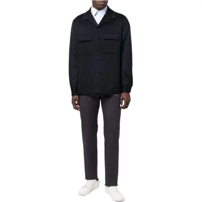 Ermenegildo Zegna Oasi Buttoned Straight Hem Shirt-2