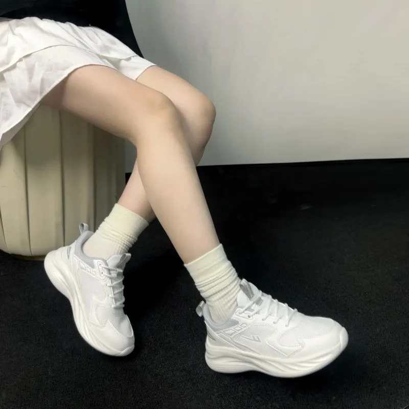 Warrior Shock Absorbing, Non Slip, Wear Resistant, Breathable And Lightweight Low Top Casual Shoes Unisex White Gray-2