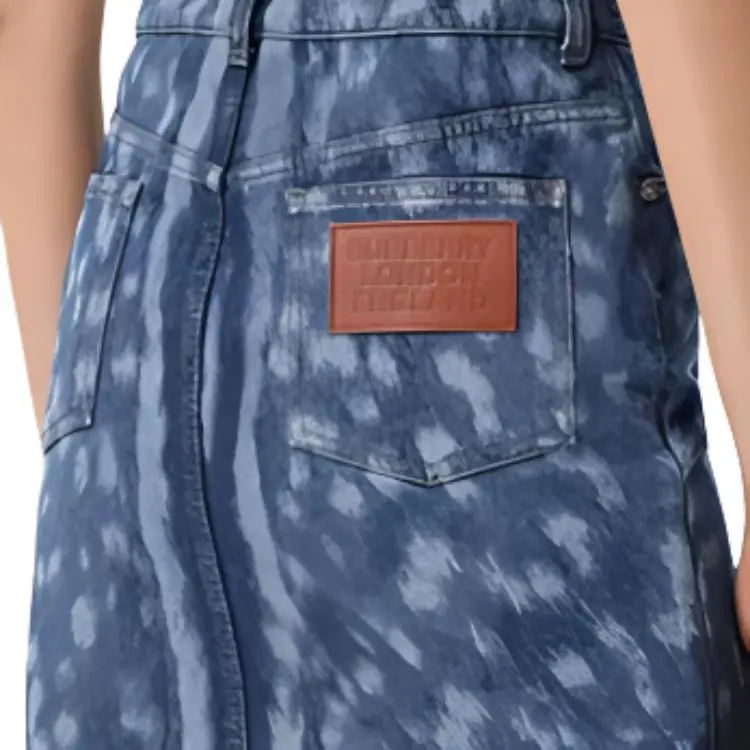 Burberry Denim Short Skirts Women's Indigo-5