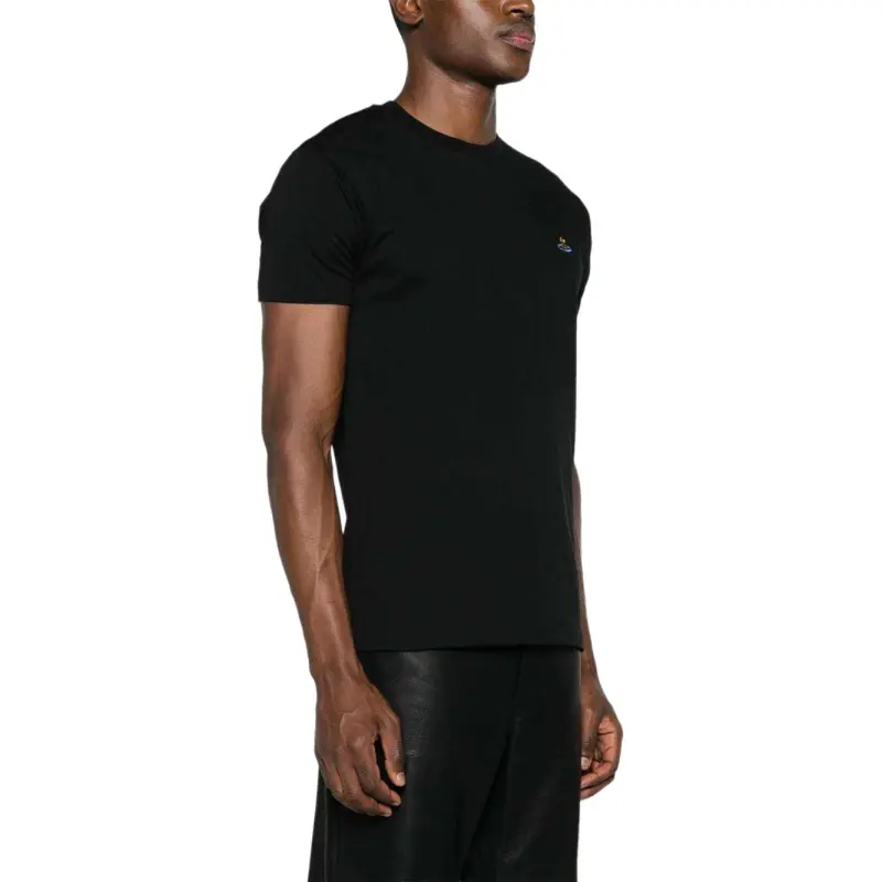Vivienne Westwood Logo Embroidered Crewneck T Shirt-4