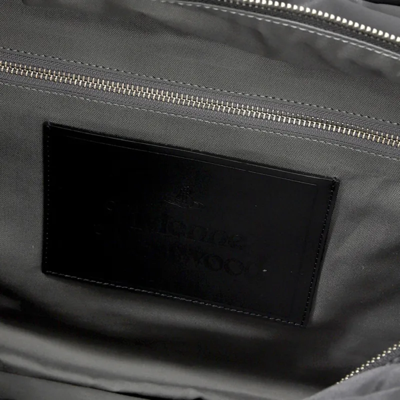 Vivienne Westwood Nylon Handbag Tubas Unisex Black-6
