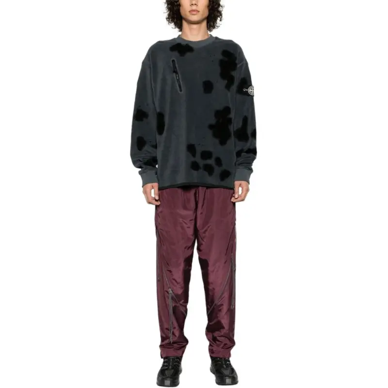 STONE ISLAND Pattern Printed Drop Shoulder Crewneck Sweatshirt-4
